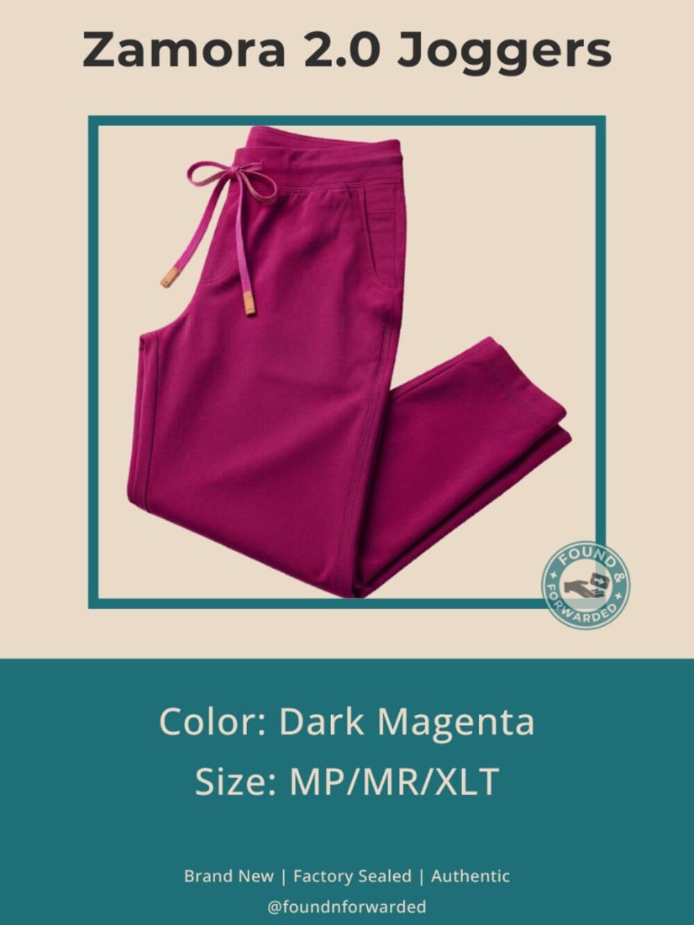 FIGS Zamora 2.0 Jogger Scrub Pants Dark Magenta NWT Nurse Sealed